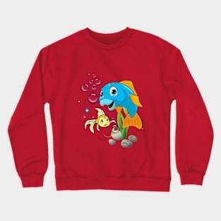 Happy fish Crewneck Sweatshirt